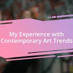 My Experience with Contemporary Art Trends