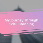 My Journey Through Self-Publishing